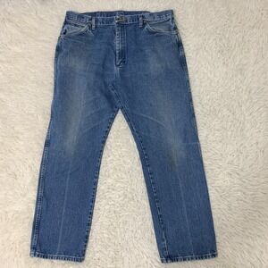 Vintage Wrangler‎ Jeans 37x29 Blue Pants Cowboy Western Denim 13MWZ Tag 38x30
